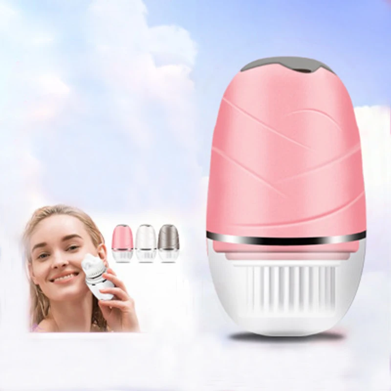 

Electric Waterpoof Facial Wash Brush Sonic Vibration Remove Makeup Deep Pores Cleaning Cleaner Beauty Massager Skin Care Massage