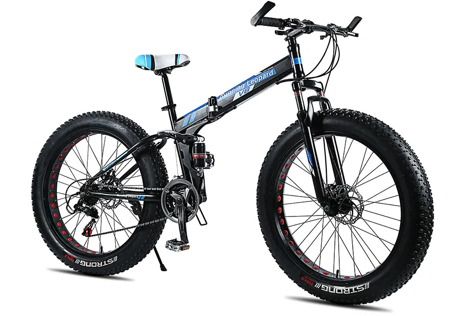 Высокое качество 26 дюймов 21 скоростной складной fatbike 26*40 fat tire дорожный велосипед Снежный велосипед fat bike в России велосипедная дорога