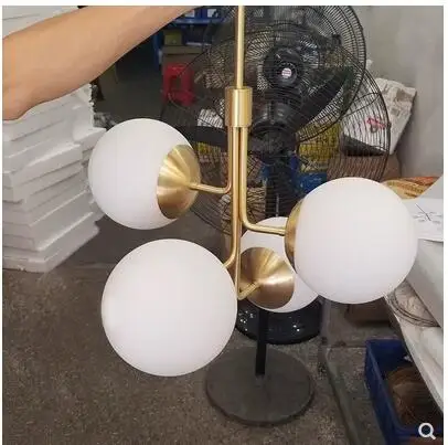 Nordic post-modern molecular spherical chandelier designer fashion personality golden restaurant bar model room | Лампы и освещение
