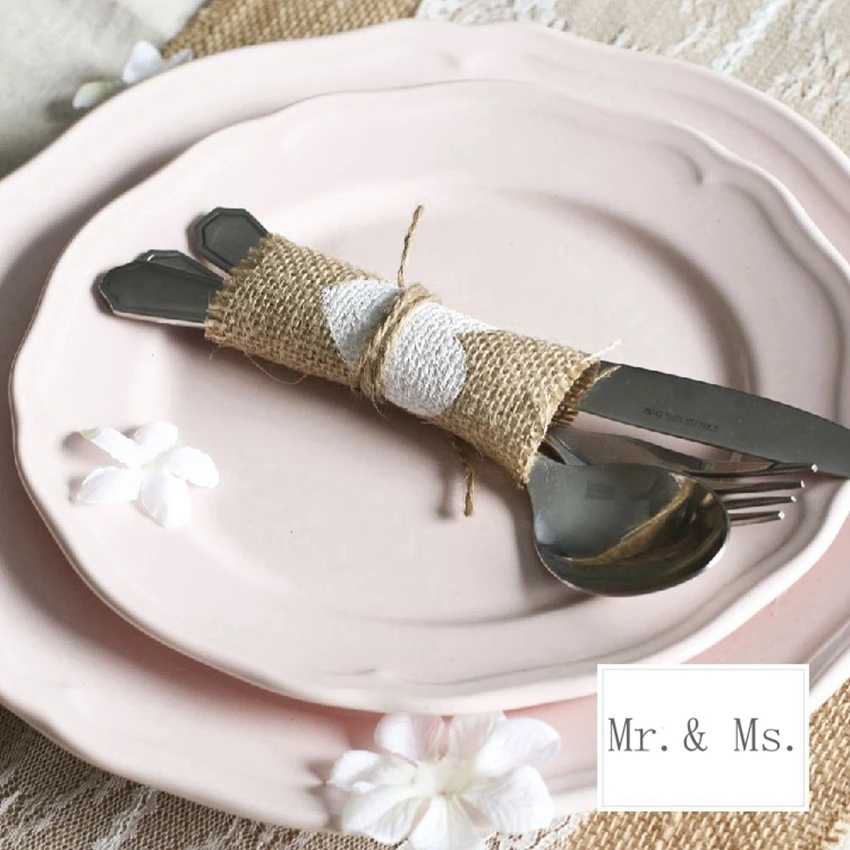 10 шт. коврик с джутовой чашей настольная подставка подстаканники в рустикальном