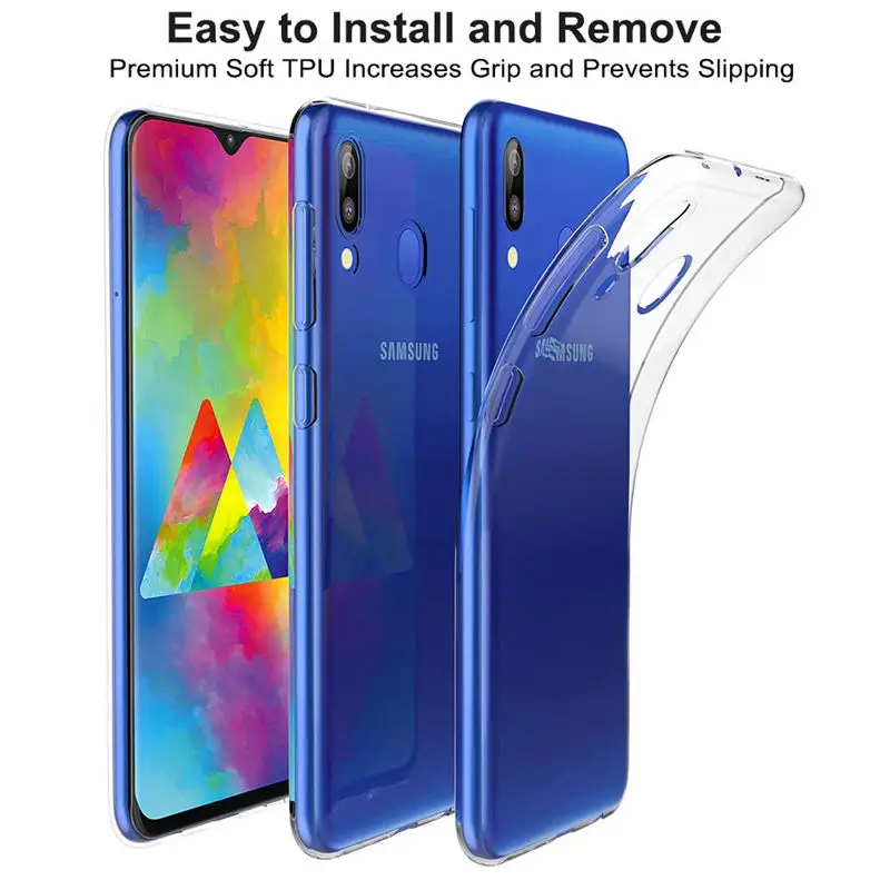 Для Samsung Galaxy A40 силиконовый прозрачный Футляр TPU чехол для телефона A405 A405F A10 A20 A30 A50