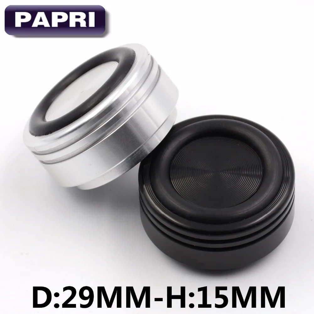 

PAPRI 4PCS 29*15mm Isolation Base Aluminum Alloy Silver Amplifier Feet Speaker Turntable CD Player Computer DAC Machine Stand
