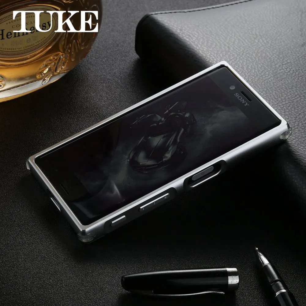 Чехол TUKE для sony XZ Premium, металлическая рамка для sony xperia XZ Premium G8142 G8141, Жесткий Чехол из волокна для sony E xperia XZ Premium