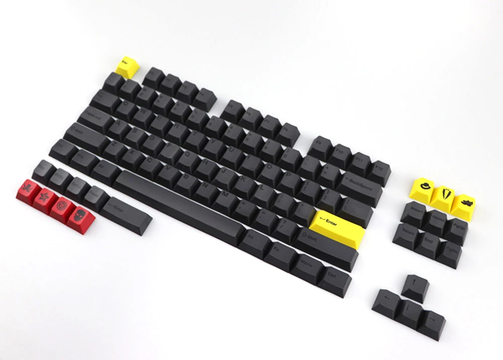 PBT Dye-subbed keycap 96 клавиш Вишневый профиль для механической игровой клавиатуры MX переключатели keycaps