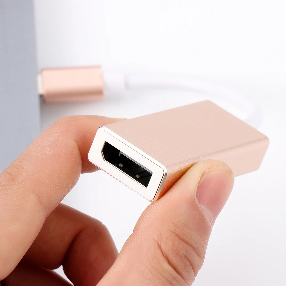 Для Macbook Pro USB C к DisplayPort адаптер 3 1 Type DP конвертер Поддержка 4K HD | Электроника