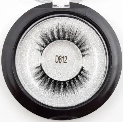 D812 Ресницы 3D норки ресницы ручной Природный крест Длинные норки ресницы составляют Многоразовые Накладные ресницы Полный Газа Lashes D808 - Длина: D812