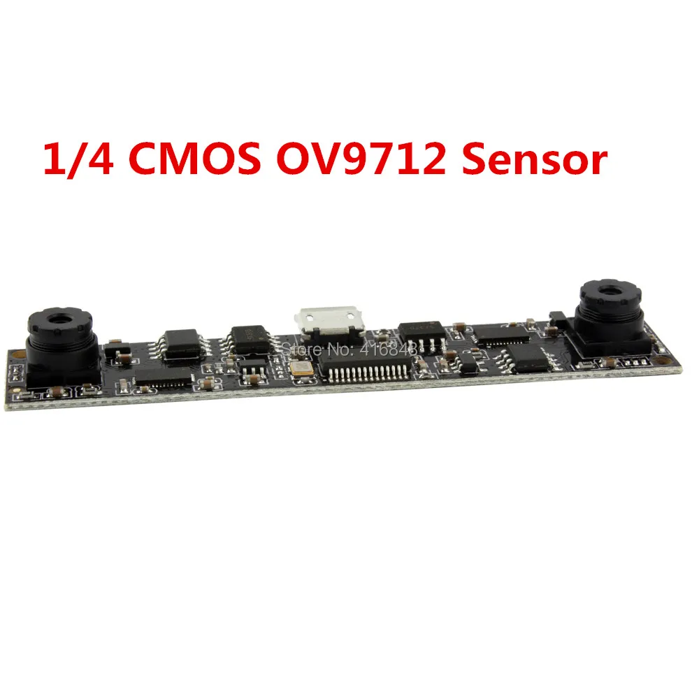 Linux Windows Android 720P PCB плата камеры X hd cmos OV9712 45 градусов с двумя объективами usb модуль