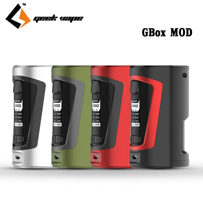 Оригинальный geekvape gbox с 200 Вт squonker поле mod VAPE и 8 мл squonk бутылки Поддержка радар RDA