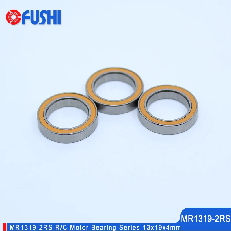 MR1319 2RS подшипник 10 шт. 13x19x4 мм RC двигателя с двойным уплотнением оранжевый тонкие