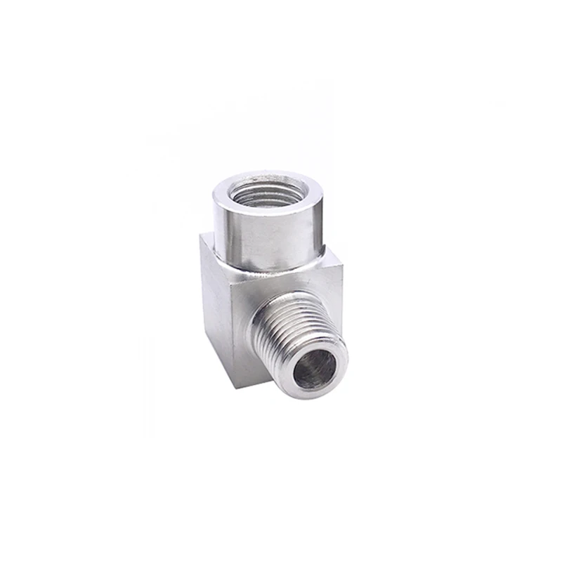 304 нержавеющая сталь 1/8 &quotBSP Женский x 1/8&quot BSP Мужская резьба 90 градусов локоть