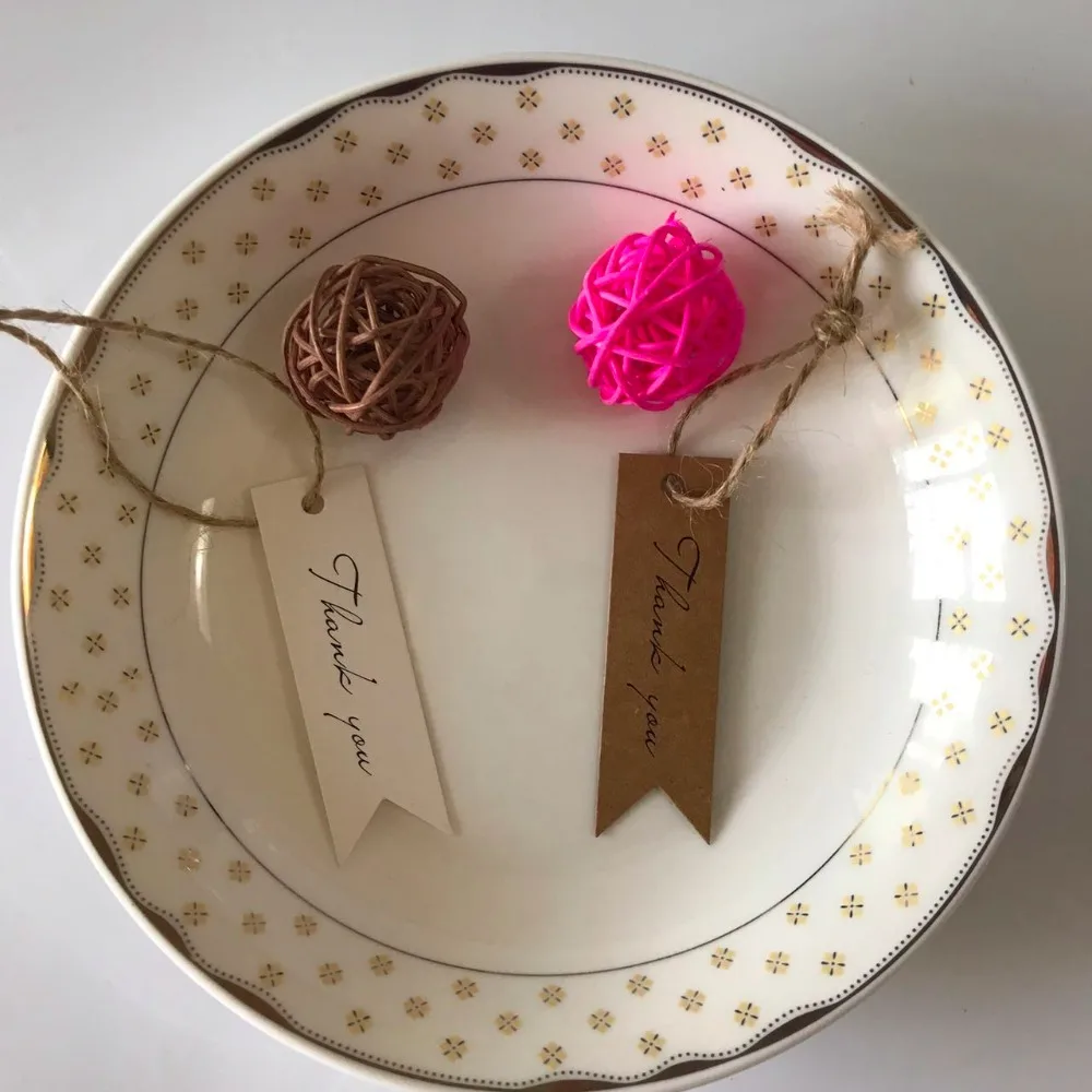 Ярлыки из крафт-бумаги Thank You 100 шт. | Дом и сад