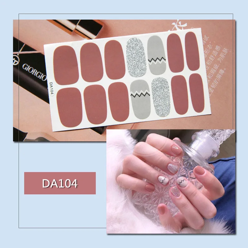 

1 Sheet Waterproof Self-adhesive Nail Sticker Nail Decals Nails Decor DIY 669