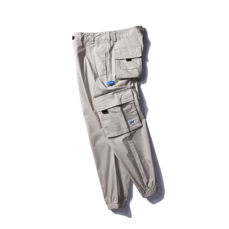 

Steampunk spring and summer new men's pants retro loose tooling casual men's pants black