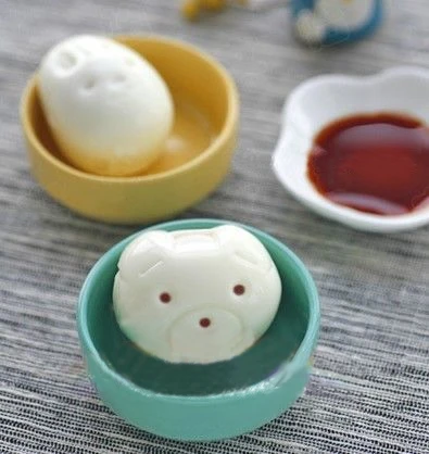 Милые 3D кролика и медведя Форма Boilded Яйцо Плесень Для Суши рис Резак Bento DIY чайник