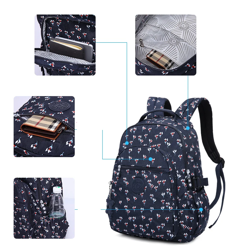 TEGAOTE классический женский студенческий модный рюкзак Mochila Feminina Mujer школьные сумки для путешествий Bolsa Escolar Bagpack