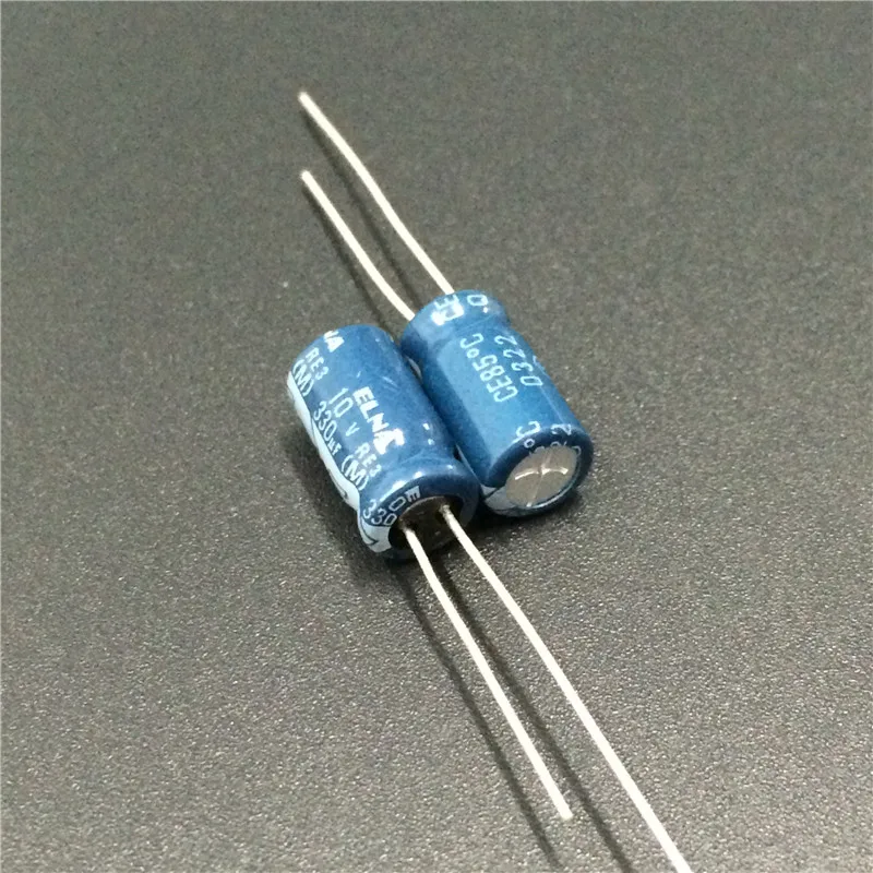 

50 шт. 330 мкФ 10 в ELNA Япония RE3 серия 6,3x11 мм 10v330мкф аудио конденсатор