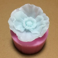3d silicone mould cake decoration flower soap mold