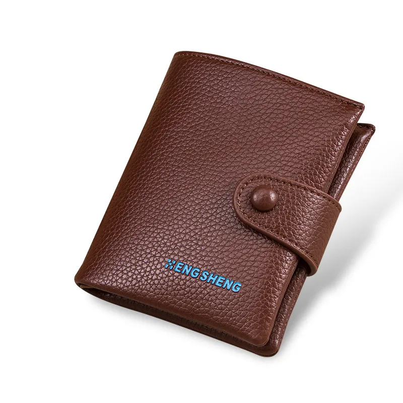 2017 известный Дизайн Марка Мужской черный Мини Винтаж небольшой коровьей кошелек