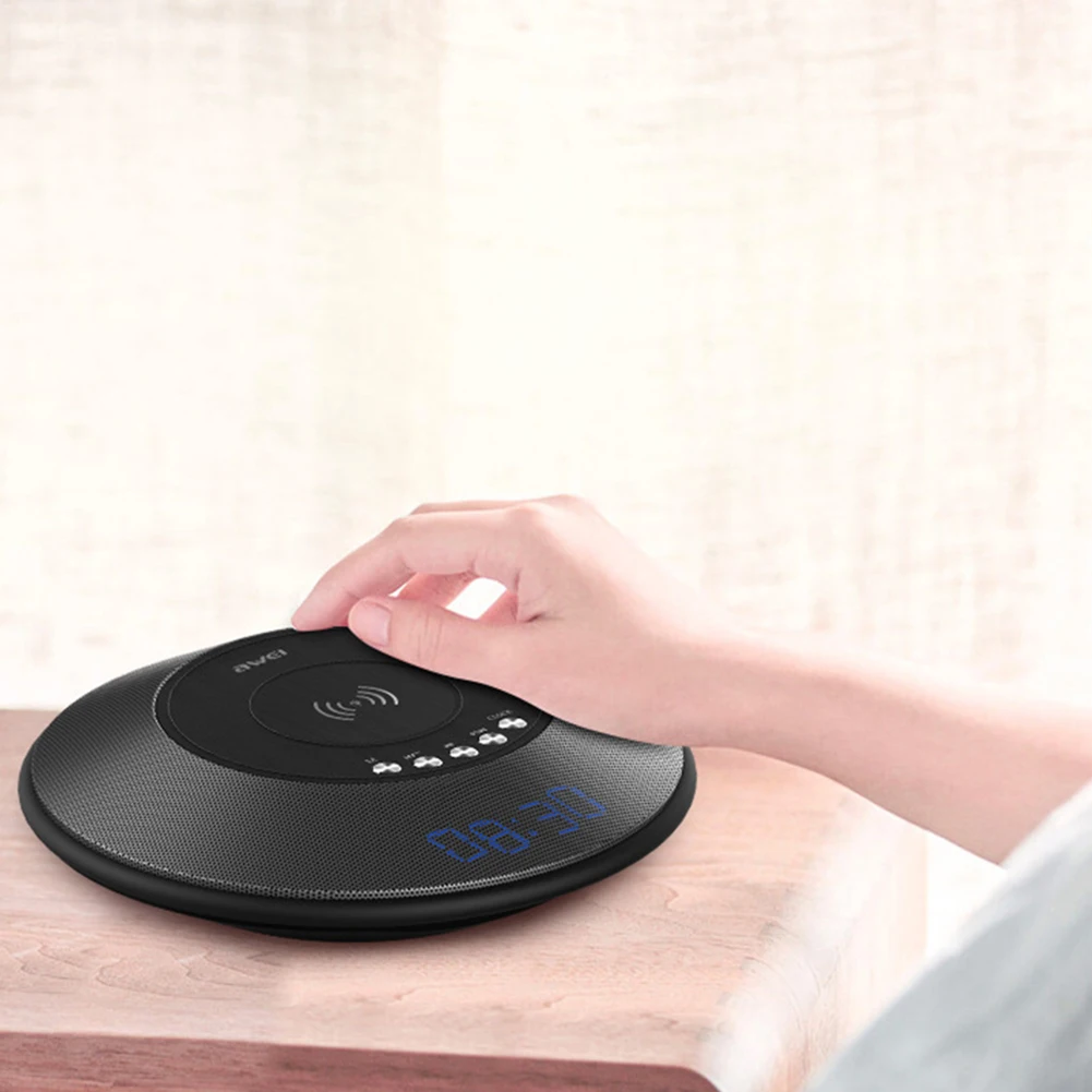 AWEI Y290, новинка, Беспроводная зарядка, bluetooth, динамик, портативная, вставляемая карта, FM, bluetooth, динамик, bluetooth, динамик