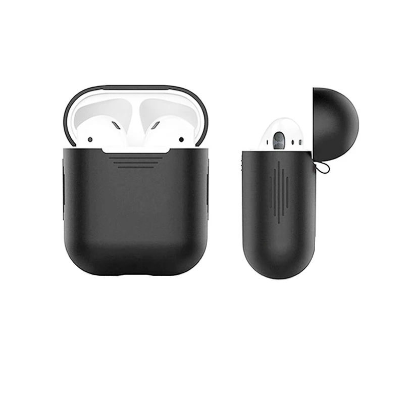 Беспроводной bluetooth чехол для наушников силиконовый Полная защита ультра тонкий