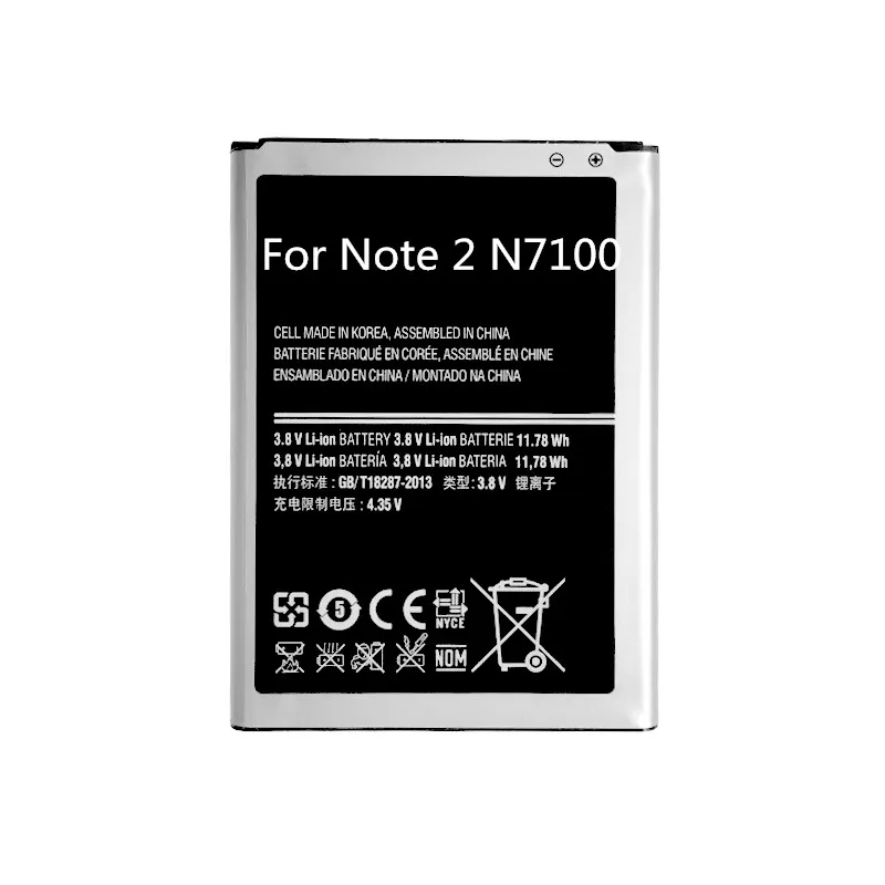 Note2 Батареи EB595675LU Аккумуляторные Телефона Для Samsung Galaxy Note II 2 LTE N7105 N7100 T889 Спринт L900