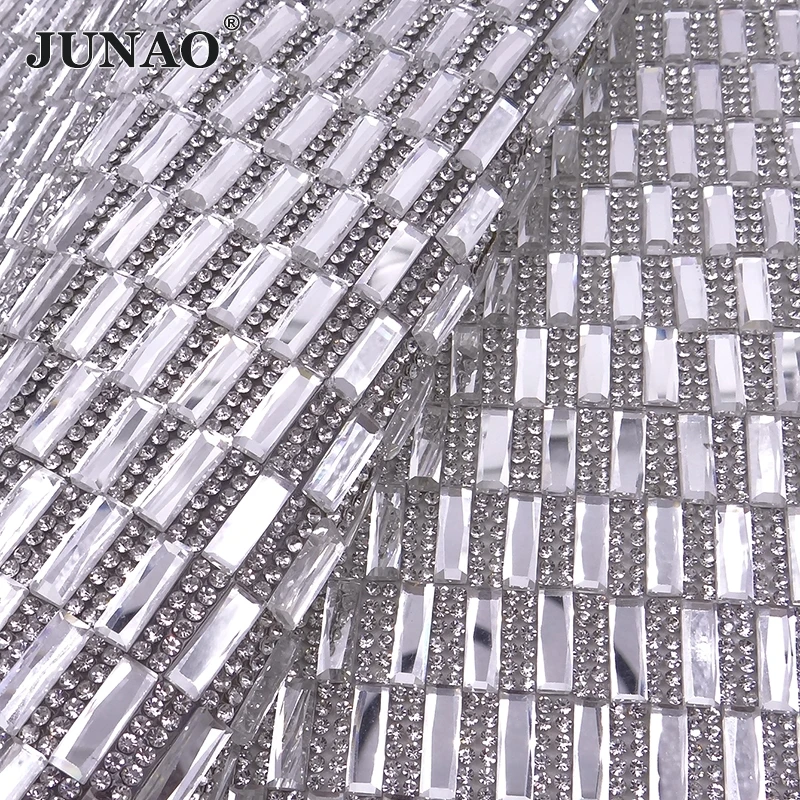 JUNAO/прозрачные черные туфли с сеточкой и стразами 24*40 см|crystal beaded applique|trim meshhotfix strass