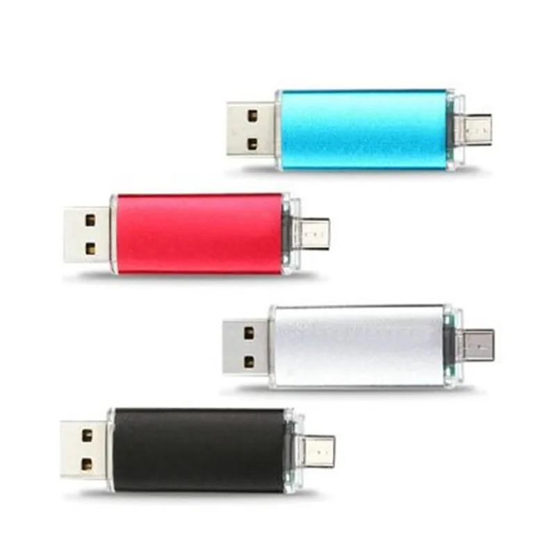 OTG USB флэш-накопитель 128 ГБ высокоскоростной флеш-накопитель 64 32 16 8 внешний