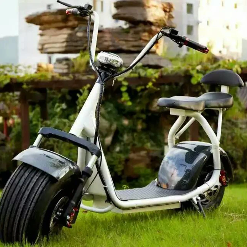 Электрический скутер Citycoco 1000 Вт 2 колеса мощная литиевая батарея двойное сиденье