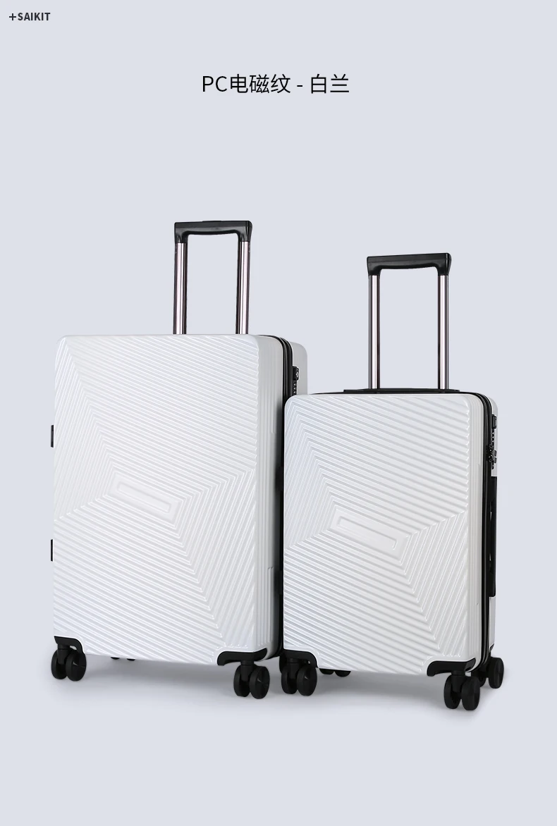 SEABIRD 2" 24" алюминиевый каркас чемодан на колесиках для путешествий Spinner Carry On Cabin Rolling Hardside чемодан