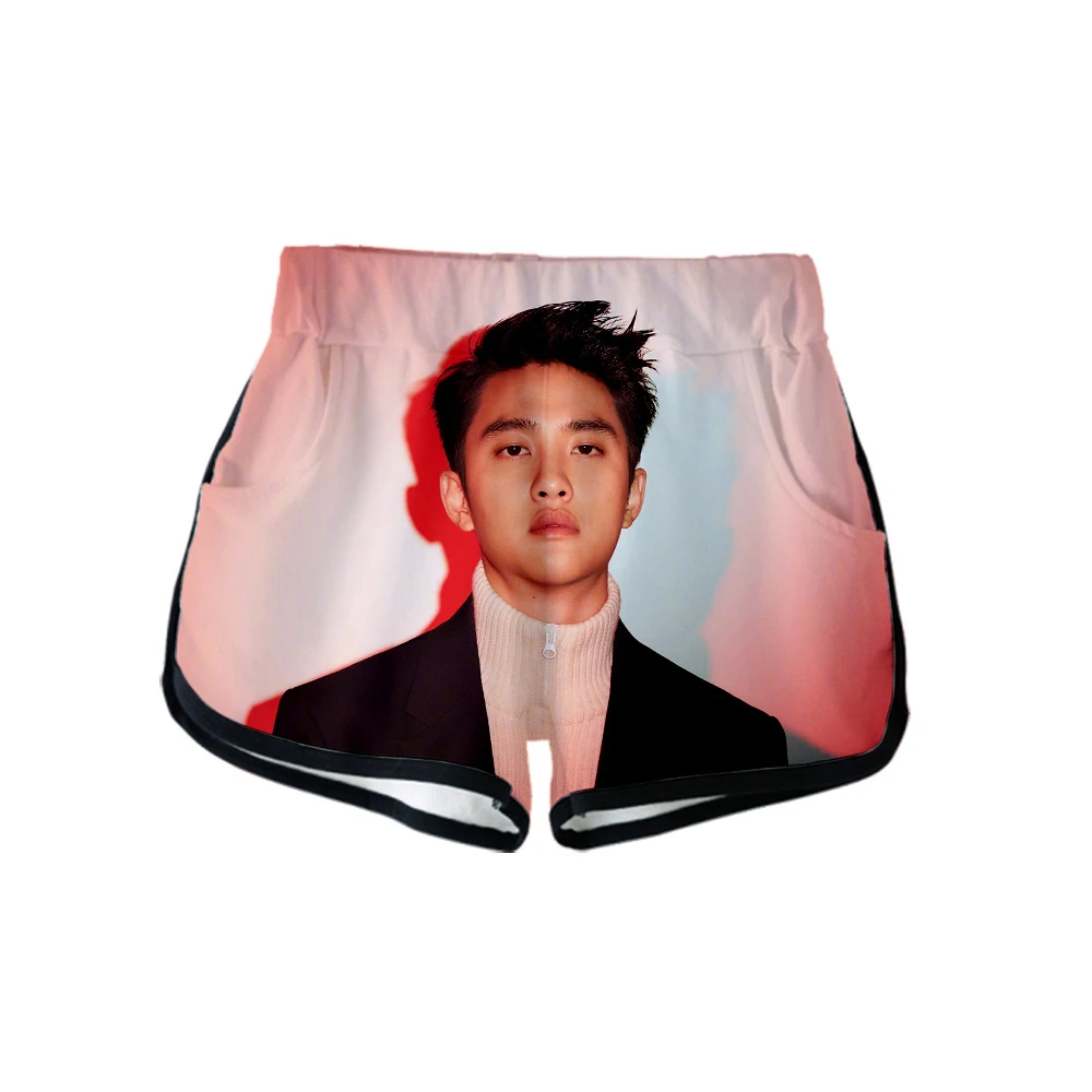 Женские шорты EXO Love Shot с 3D принтом горячая Распродажа 2019 модная повседневная
