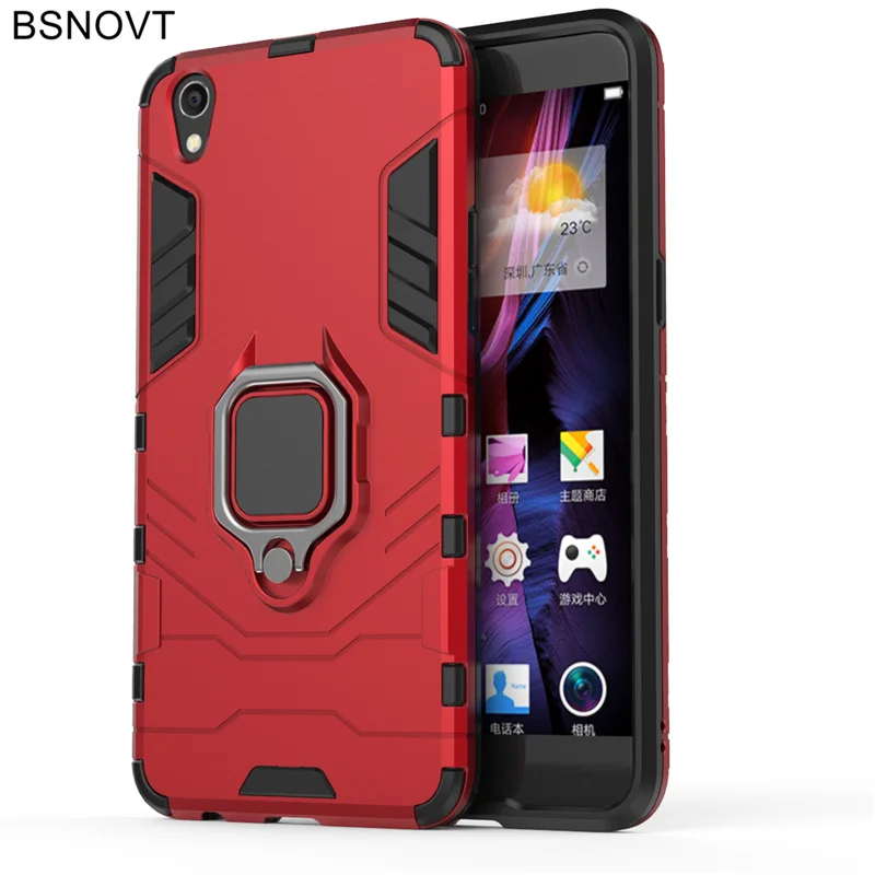 BSNOVT OPPO R9 Case Shockproof Cover Finger Ring Magnetic Holder Soft TPU Back For F1 Plus Bumper 5.5&quot |