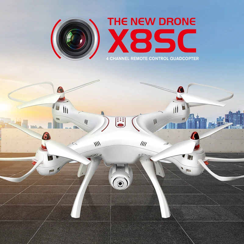 SYMA Official с HD камерой X8SC RC Дрон 2MP 4CH пульт дистанционного управления вертолет