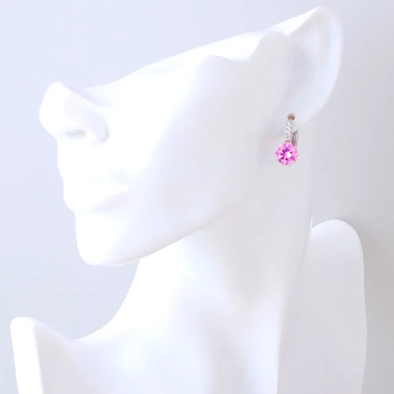 Привлекательные розовые модные ювелирные изделия из Кубического циркония