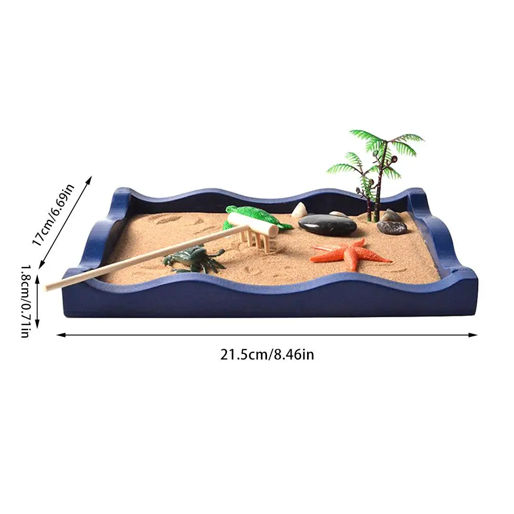 Волна пляжный песок стол Скорпион дзен для взрослых медитация украшения Досуг
