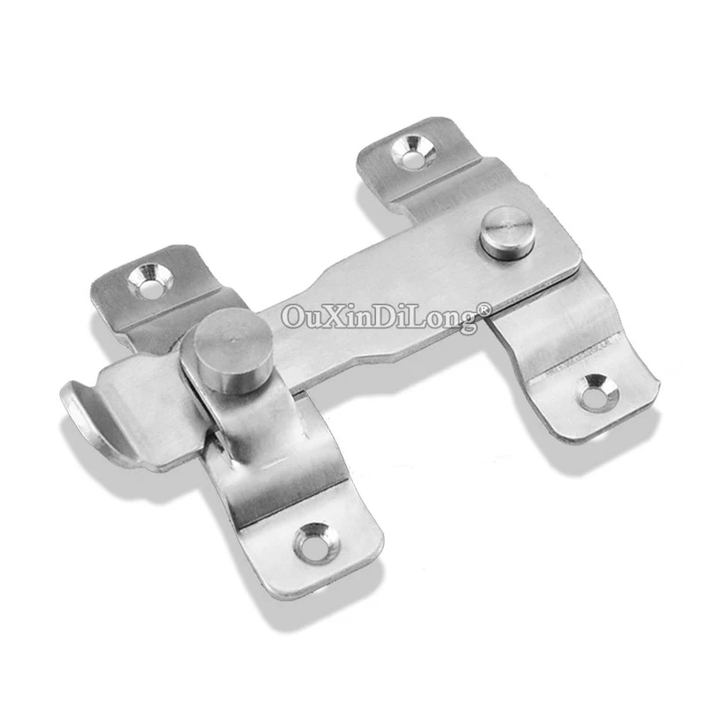 

BRAND NEW 4PCS Stainless Steel Hasp Latch Lock Sliding Door and Window Cabinet Catch Locks For Home Hotel Door Security Hardware