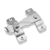 brand new 4pcs stainless steel hasp latch lock sliding door and window cabinet catch locks for home hotel door security hardware