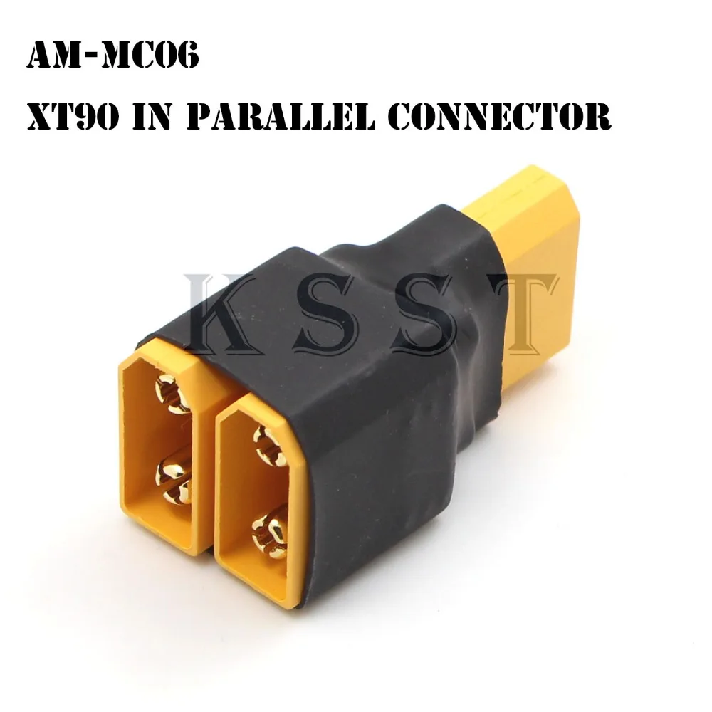 AM MC06 1 шт XT90 Параллельный разъем 2 штырьковый гнездовой адаптер для подключения