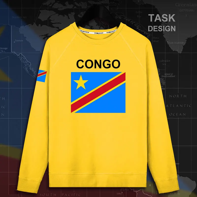 DR Congo COD DRC DROC Congo-Kinsha, мужские пуловеры, толстовки, Мужская толстовка, уличная одежда, хип-хоп флаг, спортивный костюм 02 - Цвет: roundneck-daisy