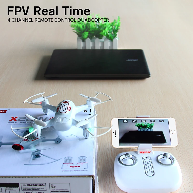 Дрон Syma X22W вертолет Dron FPV с Wi Fi камерой возможностей передать видео в реальном