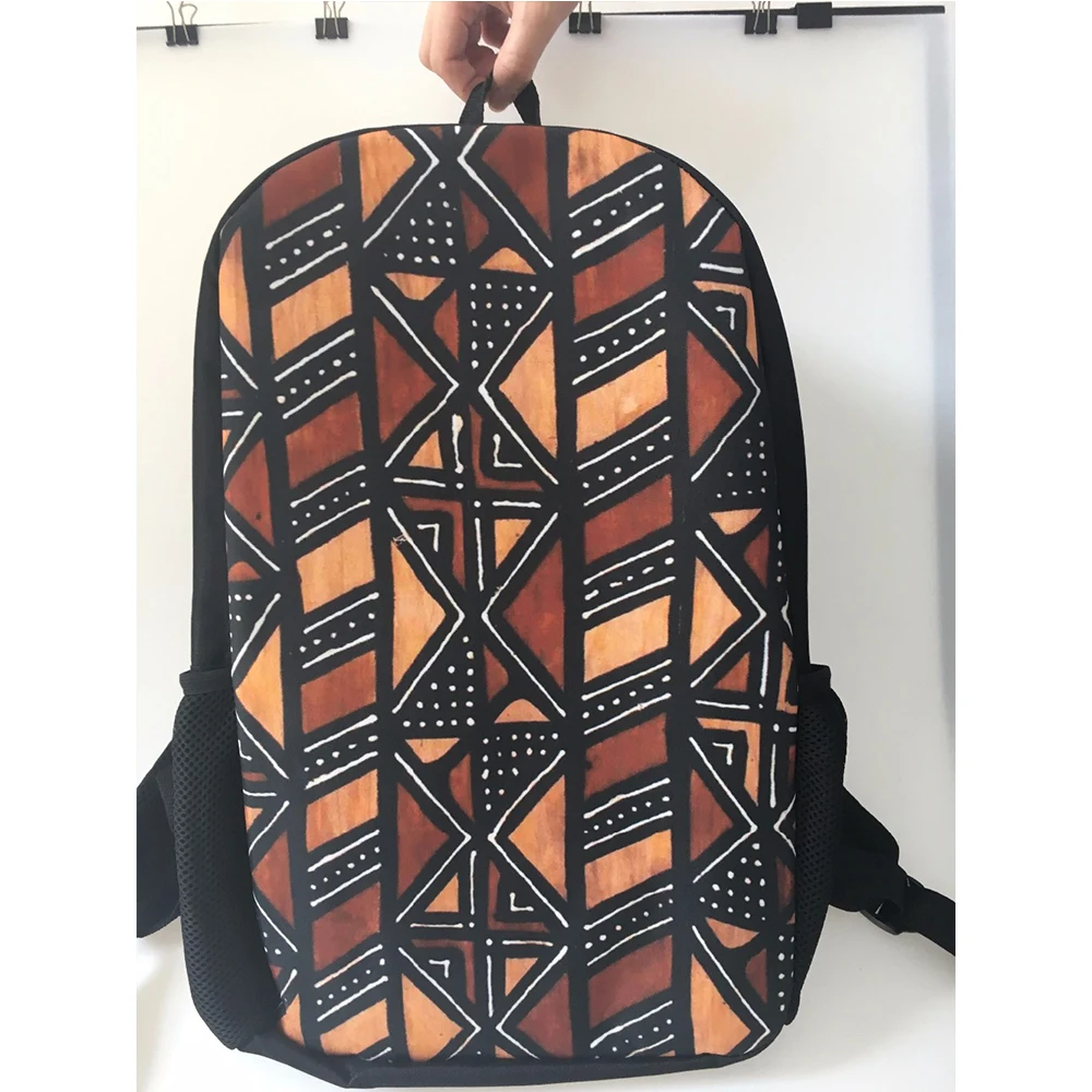 

Harajuku 3Pcs Set Children Backpack African Traditional Printed Canvas Schoolbags for Girls Minnie Bag Women Dropshipping