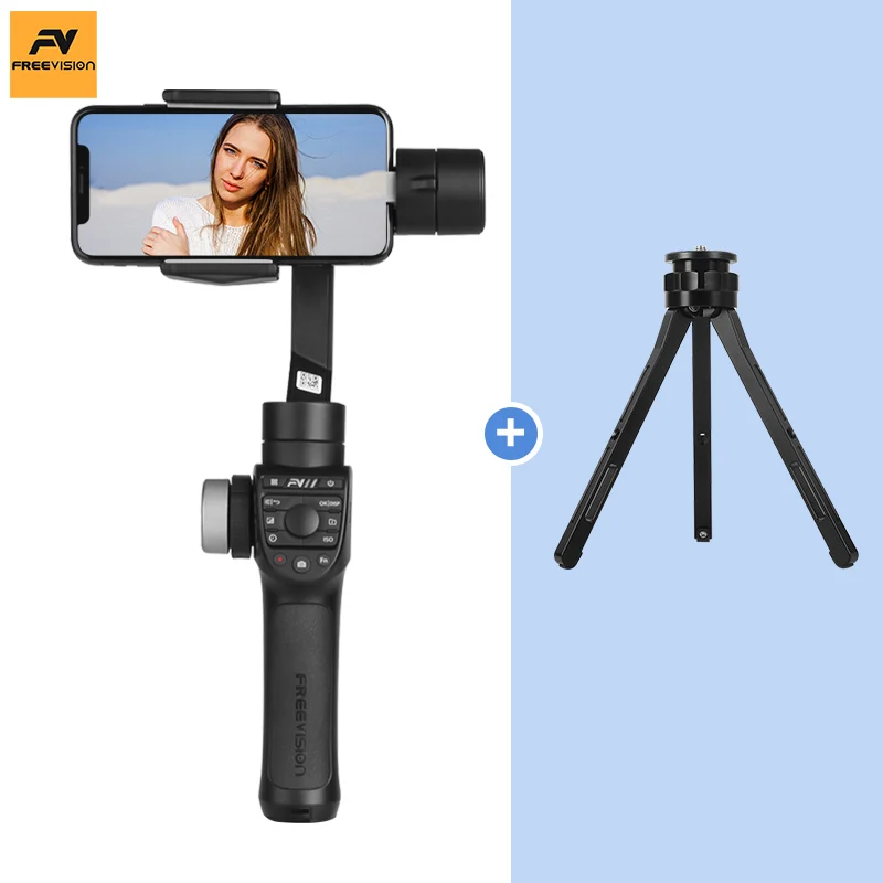 Freevision Vilta M Pro карданный 3-осевой Ручной Стабилизатор для смартфона для huawei P30 Pro IPhone X XS samsung Galaxy S9 S8 плюс - Цвет: add adjustable pod