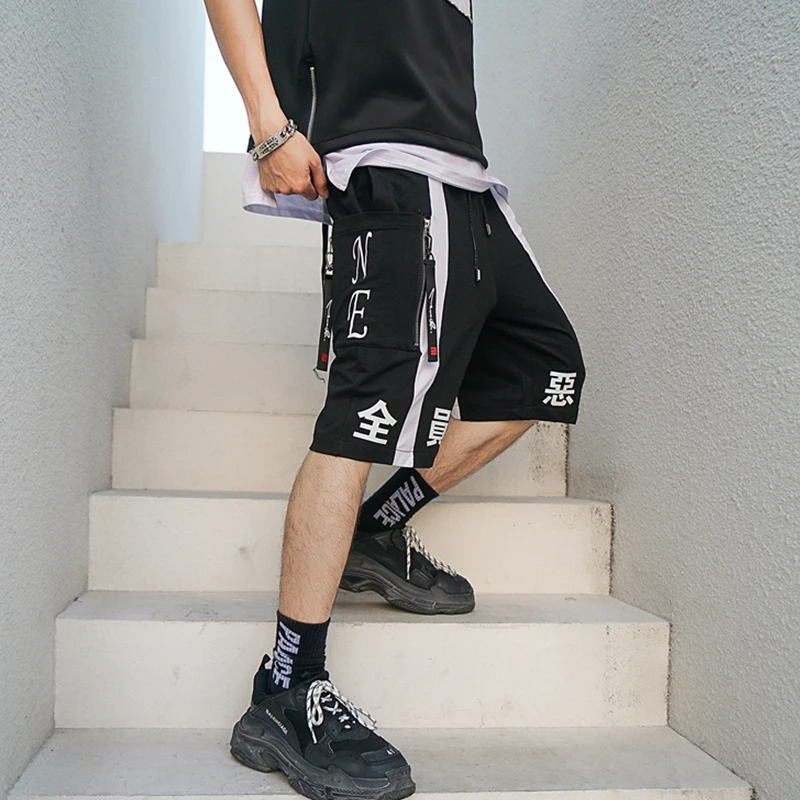 Весна/Лето 2019 китайский тренд индивидуальность хип-хоп Молодежные шорты прямые
