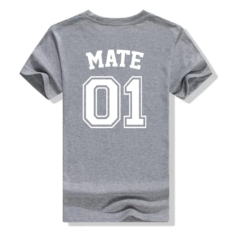 Футболка с надписью Enjoy The Spirit Couple Love 100% хлопок футболка унисекс круглым вырезом и