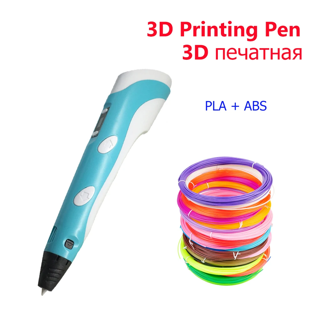 3D печать Ручка Пластик PLA мм 1 75 Smart ручки для рисования с светодио дный нити LED 10 м