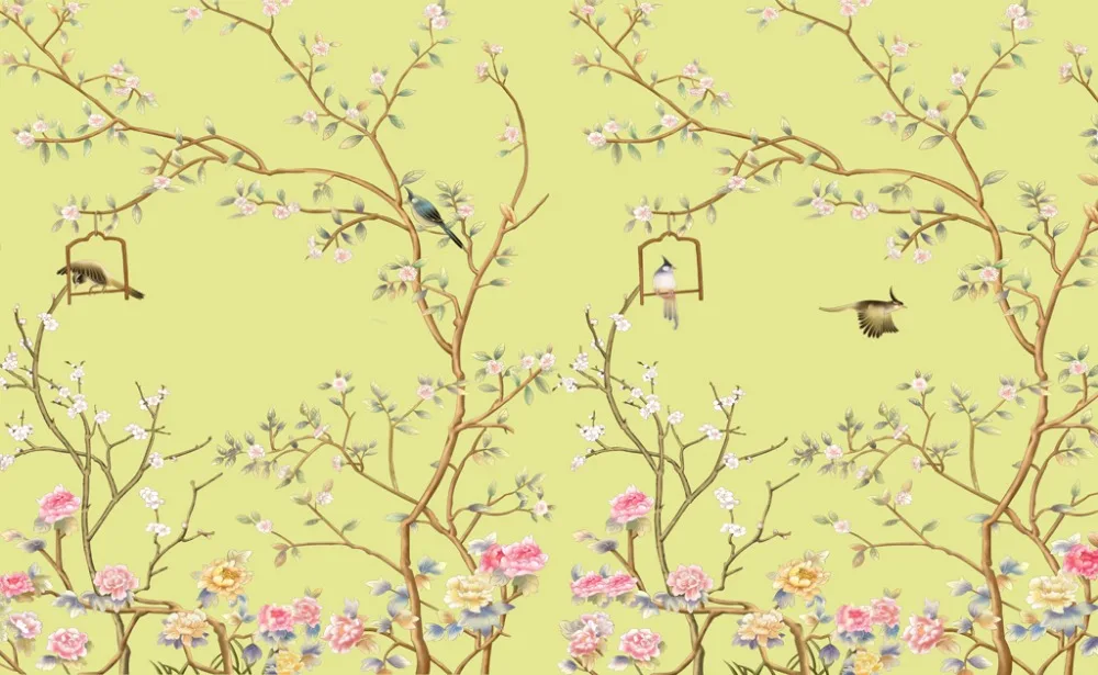 

Top Classic 3D European Style decorative home decor flowr bird custom curtains vintage window curtains