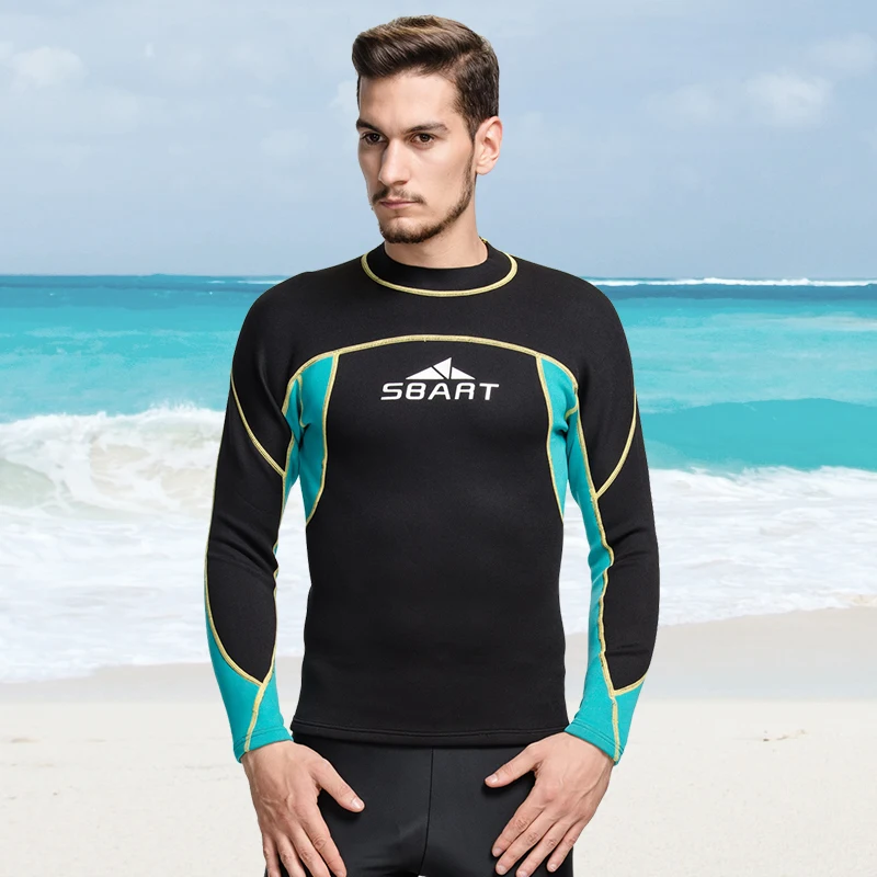 Мужской неопреновый гидрокостюм SBART 2 мм мужской влажный трикотажный Молодежный
