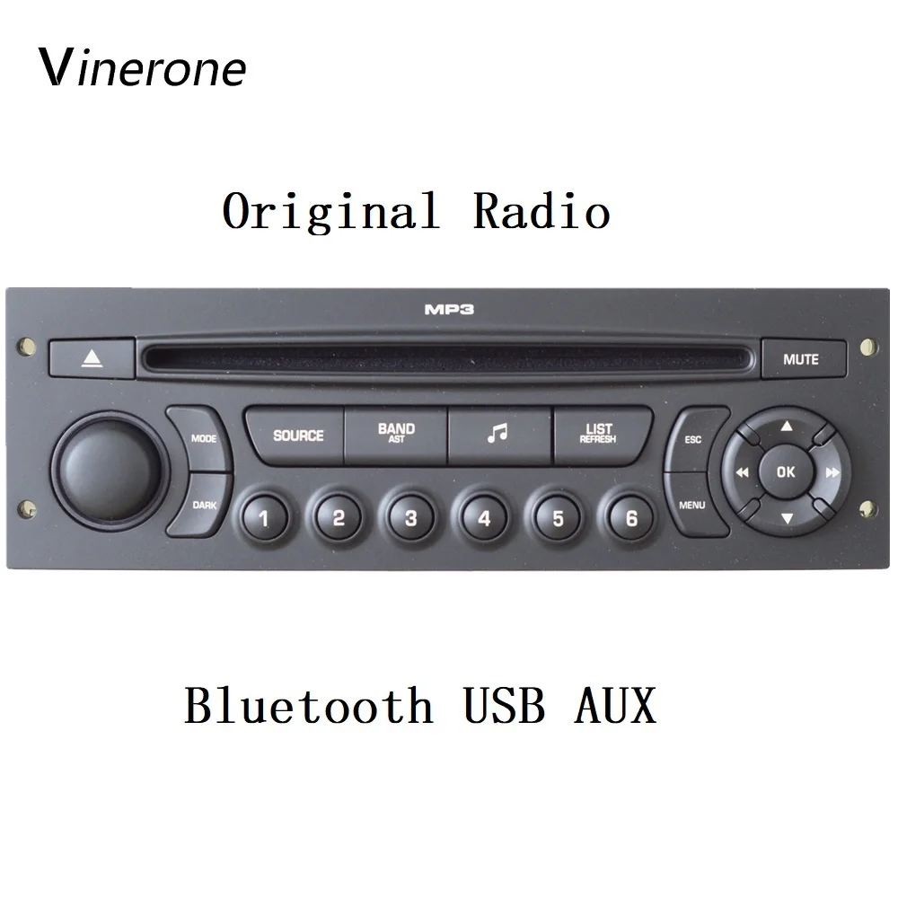 Vinerone подлинный RD45 автомобильный радиоприемник 1 din USB Bluetooth AUX MP3 автомобильный CD-плеер
