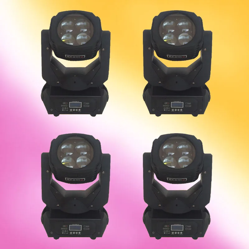 4 шт./лот яркий 150 Вт светодиодный суперлуч движущийся головной свет 4X25W высокая