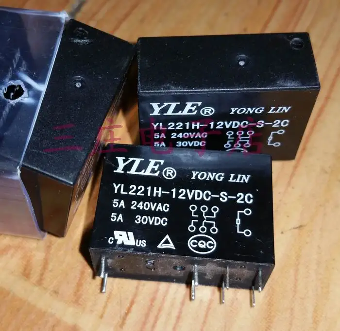 

Реле, 8-pin, 14F-2C-12V, в виде, в виде YL221H-12VDC-S-2C