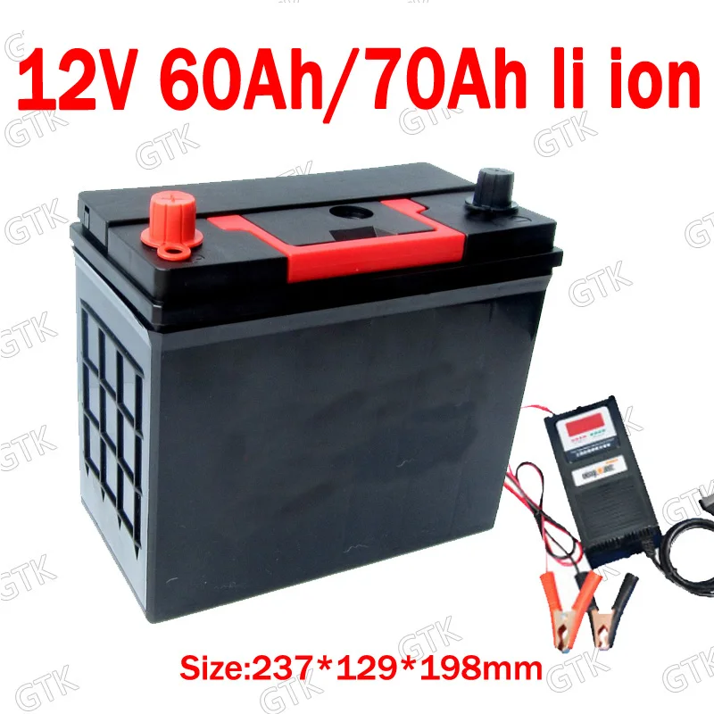 GTK 12V 60Ah водонепроницаемый 12v 70Ah литий ионный аккумулятор с BMS для 750W солнечного